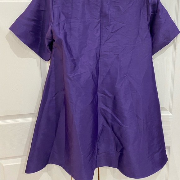 COS purple short sleeve V-neck dress NWT - Picture 2 of 4